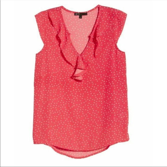 Gibson X International Women Day Fancy Ashley Ruffle Detail Cap Sleeve Blouse - Picture 5 of 5